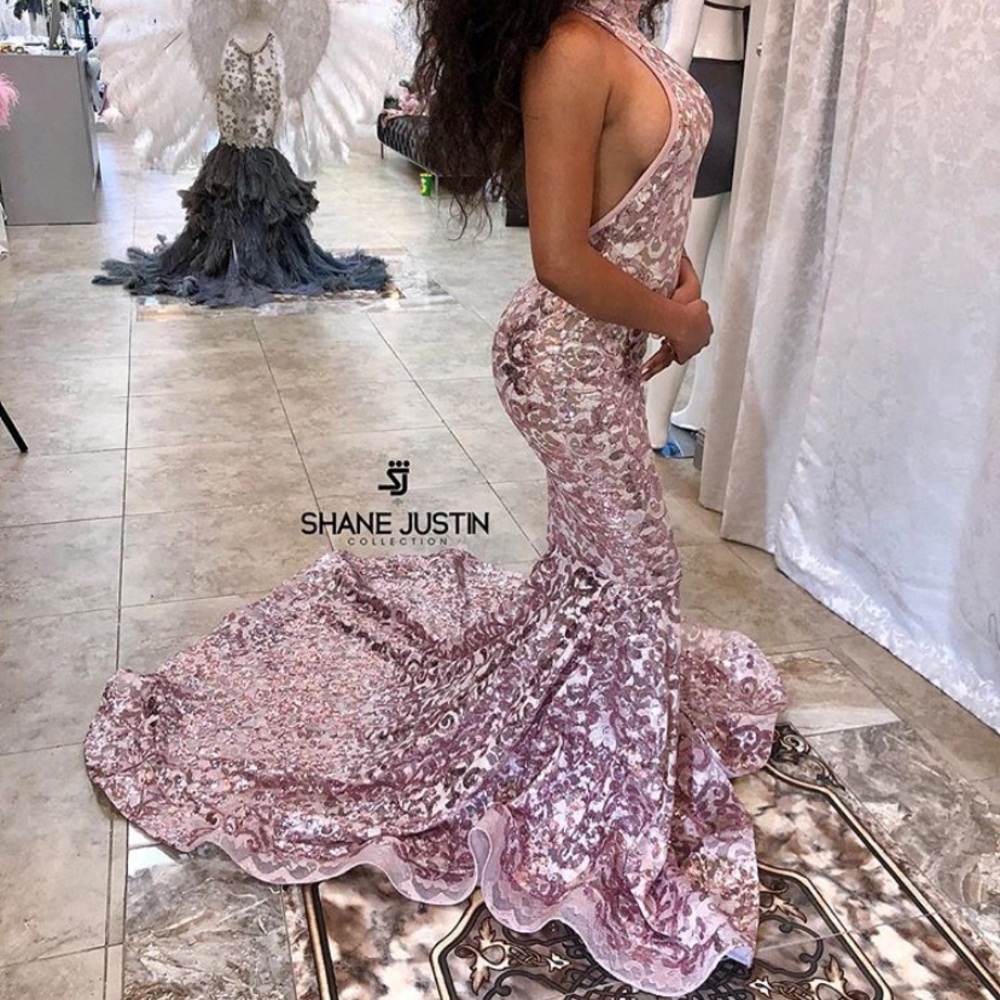 Custom prom dress made by Shane Justin for sell